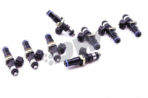 DeatschWerks 60mm Long Bosch EV14 1500cc Injectors - Set of 8 | Multiple Fitments (16M-20-1500-8)