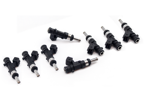 DeatschWerks 850cc Top Feed Injectors - Set of 8 | 2015-2018 Dodge Charger/Challenger Hellcat (17MX-03-0850-8)