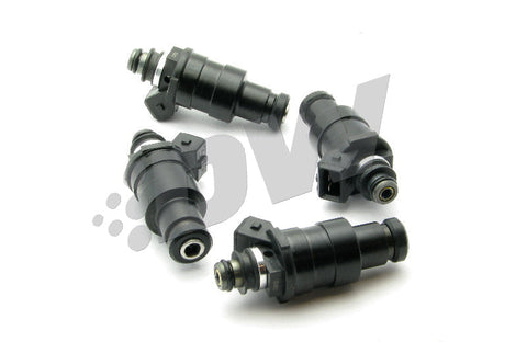 DeatschWerks 1200CC Low Z Top Feed Injectors - Set of 4 | 1987-1988 Nissan Silvia S12 RS-X (42M-01-1200-4)