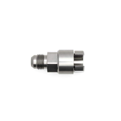 DeatschWerks 6AN Male Flare to 3/8" Female EFI Quick Connect Adapter (6-02-0103)