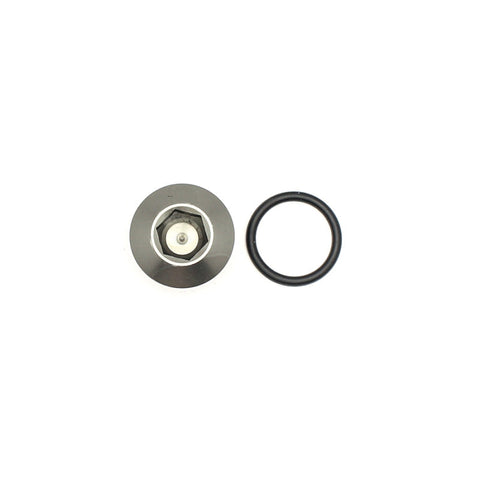 DeatschWerks 8AN ORB Male Plug Low Profile Internal Allen/Hex Incl. O-Ring (6-02-0718)