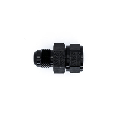 DeatschWerks 6AN Male Flare To Fuel Pump Outlet Barb Adapter - Black (6-02-0735)