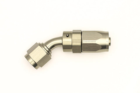 DeatschWerks 6AN Female Swivel 45-Degree Hose End CPE (6-02-0802)