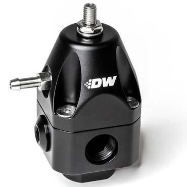 DeatschWerks DWR2000 Universal Adjustable Fuel Pressure Regulator - E85 Compatible, Black, For High HP Applications (750-2000 HP)