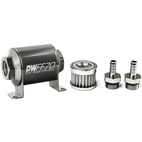 Deatschwerks Universal 70mm 10 Micron Fuel Filter Kit (8-03-070-010K-10/-38/-516/-6/-8)