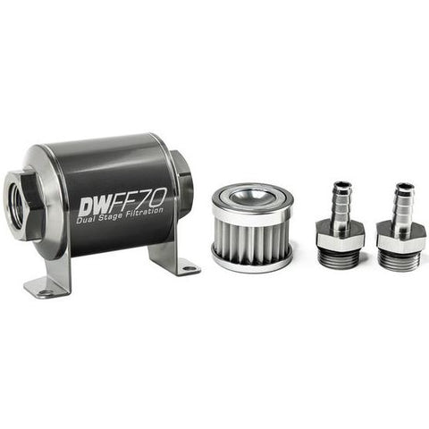 DeatschWerks Universal 70mm 40 Microns Fuel Filter Kit (8-03-070-040K-10/-38/-516/-6/-8)