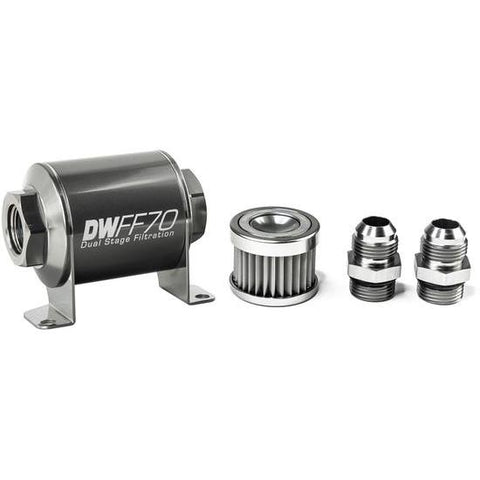 DeatschWerks Universal 70mm 100 Micron Fuel Filter Kit (8-03-070-100K-10/-38/-516/-6/-8)