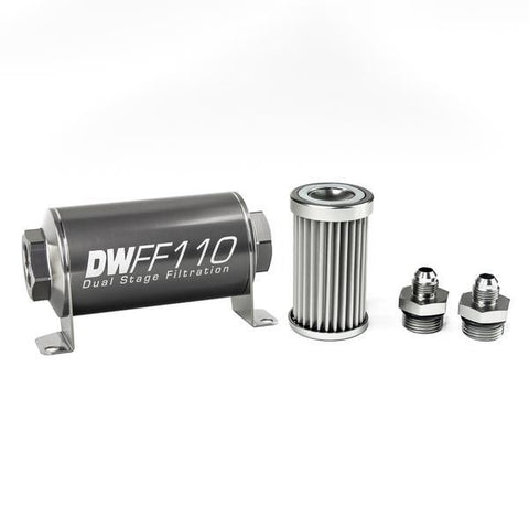 DeatschWerks Universal 5 Micron 110mm Fuel Filter Assembly (8-03-110-005K/-10/-38/-516/-6/-8)