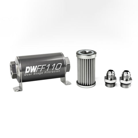 DeatschWerks Universal 5 Micron 110mm Fuel Filter Assembly (8-03-110-005K/-10/-38/-516/-6/-8)