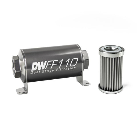 DeatschWerks Universal 5 Micron 110mm Fuel Filter Assembly (8-03-110-005K/-10/-38/-516/-6/-8)