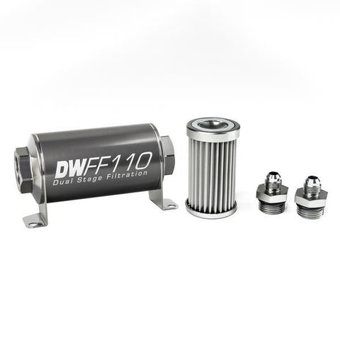 DeatschWerks Universal 10 Micron 110mm Fuel Filter (8-03-110-010K-10/-38/-516/-6/-8)