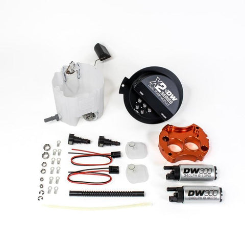 DeatschWerks X2 Series Fuel Pump Module w 2 DW300s | 10-15 Chevy Camaro LS 3.7 V6/ SS LS3 (9-301-7002)