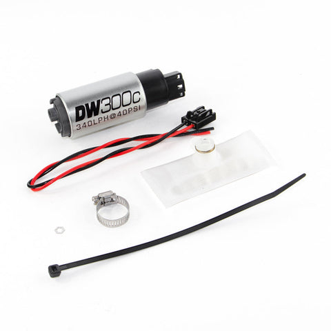 DeatschWerks DW300C 340 LPH Compact Fuel Pump w/ Install Kit w/o Mounting Clips | 1988-1991 BMW 325i / 1988-1991 BMW M3 (9-307-1030)