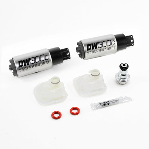 DeatschWerks DW300c 340 LPH In-Tank Fuel Pumps - Set of 2 w/ Install Kit | 2009-2015 Cadillac CTS-V (9-309-1039)