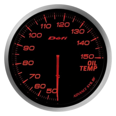Defi Advance BF JDM Series Link Meter Gauge 60mm Oil Temperature with Red Lighting (50 to 150 deg Ca) | (DF10402)