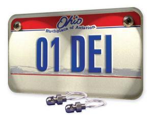 Lite'N Boltz Polished License Plate Kit Dome Head (4-pc.) by DEI - Modern Automotive Performance
