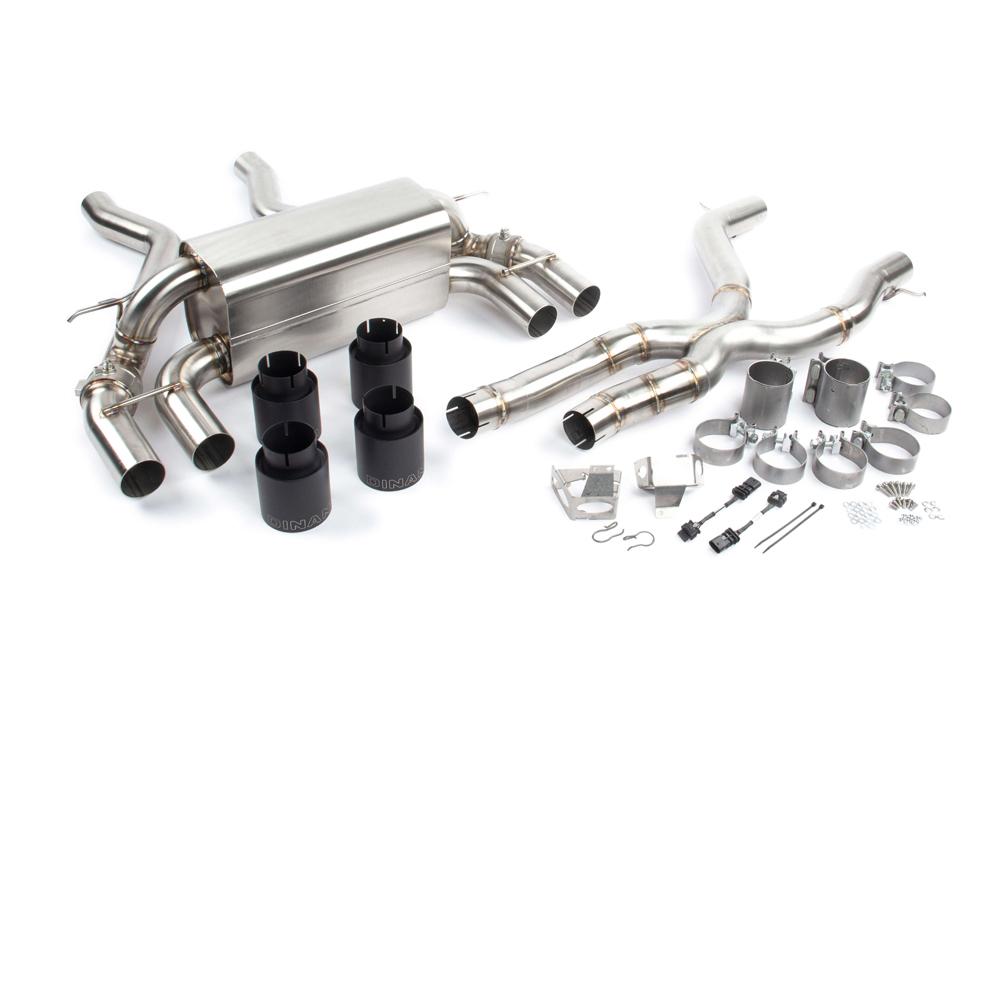 E DUKE/REACH OUT【12inch】 51mm Universal Motorcycle Double Hole Exhaust Pipe Modified GP