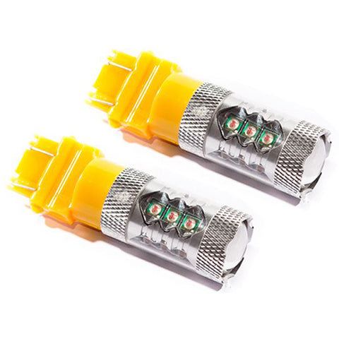 Diode Dynamics 3157 LED Amber Lights | 2001-2003 Honda Civic Coupe, 2000-2003 BMW M5, and 1994-2009 Ford Mustang GT (2x3157_HP48A)