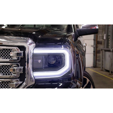 Diode Dynamics C-Shaped Switchback White/Amber LED Halo Kit | 2016-2018 GMC Sierra 1500 (DD2177)