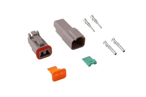 Diode Dynamics Deutsch Connector Kit 2-Pin - 16-22 Gauge | Universal (DD4038)