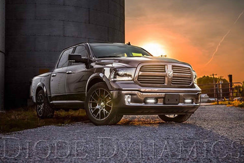 Diode Dynamics DD Bumper Light Kit - White / Wide Beam - 2x SS6 Bars | Dodge Ram 1500: 2013-2018 (DD6013)