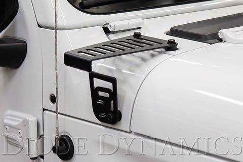 Diode Dynamics DD Cowl Light Kit - White / Driving Beam - 1x SS6 Bar | Jeep Wrangler JL: 2018+ (DD6092)