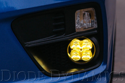 Diode Dynamics Stage Series 3 Sport Yellow Type A Fog Light Kit | 2016-2021 Honda Civic, 2013-2017 Subaru BRZ, and 2015-2017 Subaru WRX STi (DD6179)