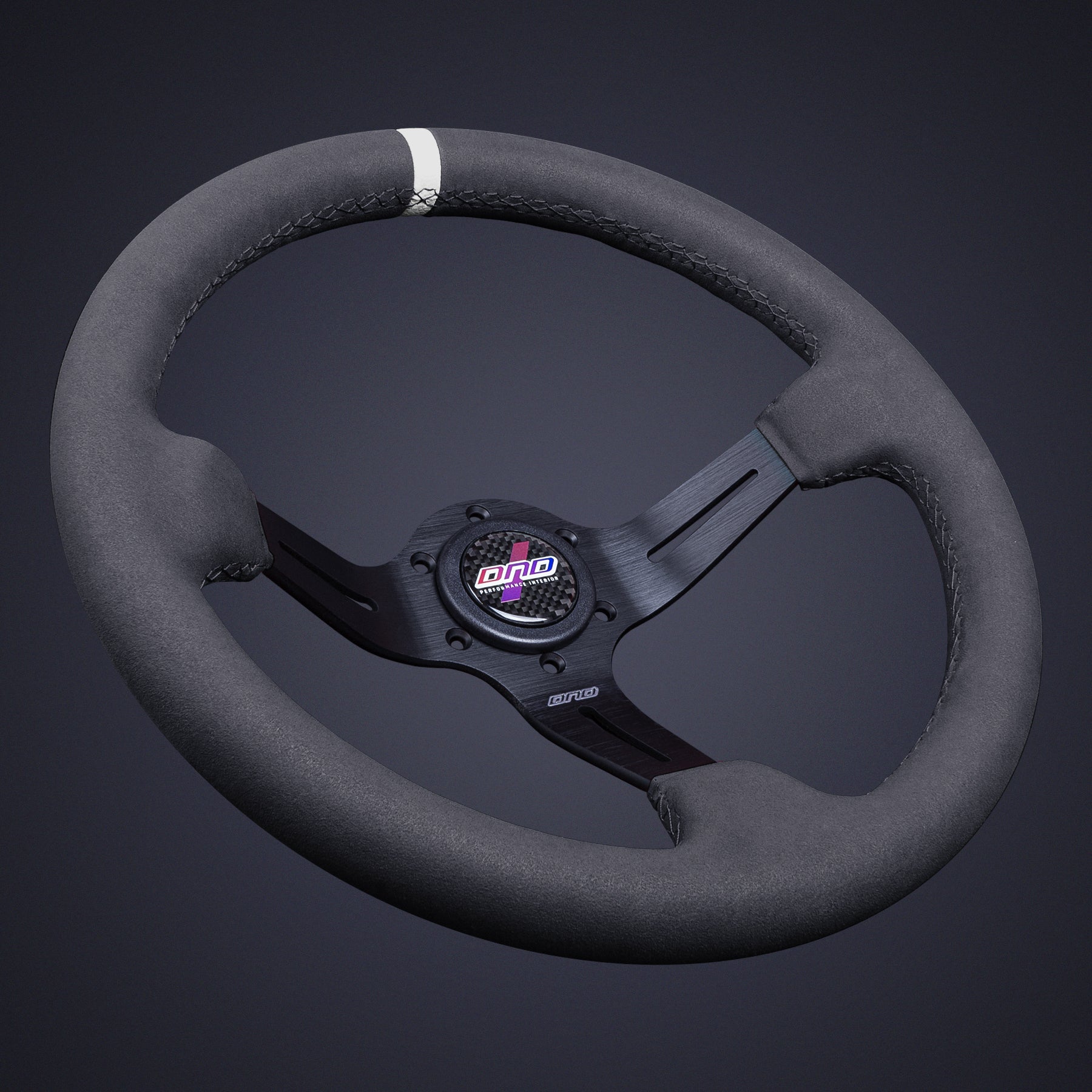 DND Full Colored Alcantara Race Steering Wheel (FCAW-BLU