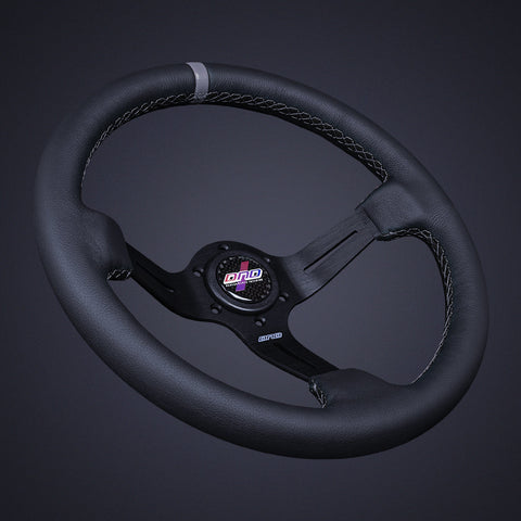 DND Leather Race Steering Wheel (LRW-BK)