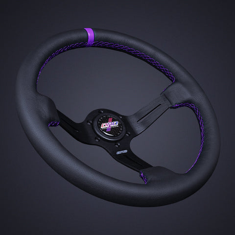 DND Leather Race Steering Wheel (LRW-BK)