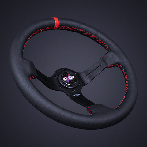 DND Leather Race Steering Wheel (LRW-BK)