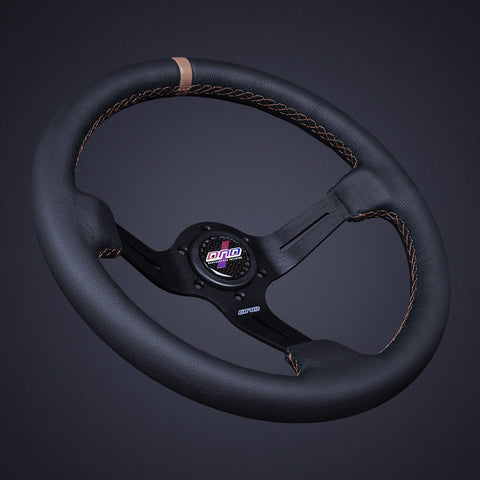 DND Leather Race Steering Wheel (LRW-BK)