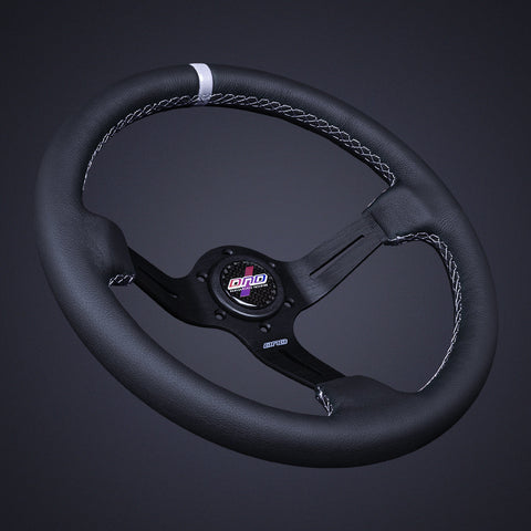 DND Leather Race Steering Wheel (LRW-BK)