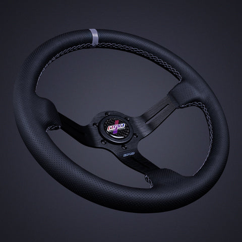 DND Perforated Leather Race Steering Wheel (PRW-BLK)