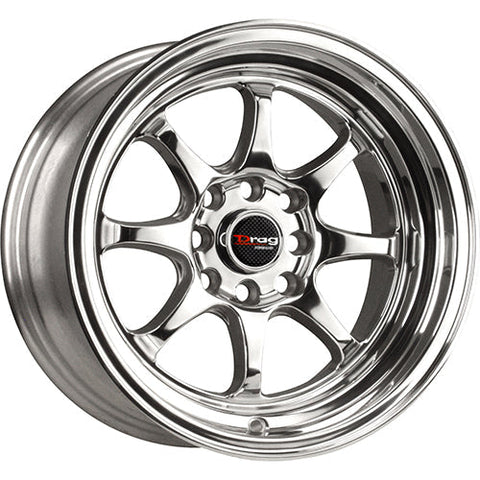 Drag Wheels DR54 Series 4x100/4x114.3 15x7.5in. 0mm. Offset Wheel (DR54157504073BZBZL)