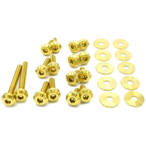 Dress Up Bolts Titanium Hardware Engine Bay Kit | 2015-2021 Volkswagen GTI (VKW-001)