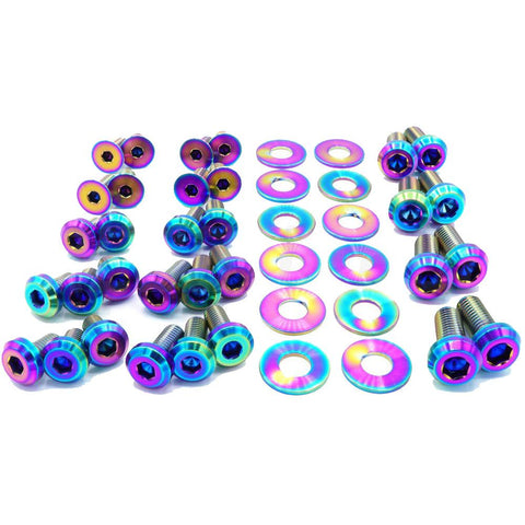 Dress Up Bolts Titanium Hardware Door Kit | 2015-2021 Volkswagen GTI (VKW-003-Ti-GLD/TB/PRP/RED/BLK/BLU/POL)