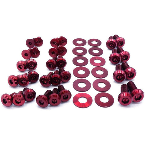 Dress Up Bolts Titanium Hardware Door Kit | 2015-2021 Volkswagen GTI (VKW-003-Ti-GLD/TB/PRP/RED/BLK/BLU/POL)