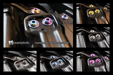 Dress Up Bolts Titanium Engine Bay Kit | 2008-2015 Mitsubishi Evo X (MIT-009-Ti)