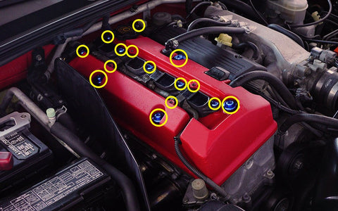 Dress Up Bolts Stage 2 F20C/F22C1 Engine Kit | 2000-2009 Honda S2000 (HON-016-Ti)