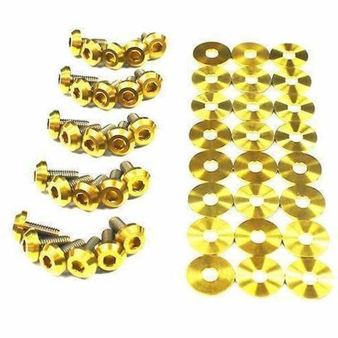 Dress Up Bolts Titanium Partial Engine Bay Kit | 1988-1991 Honda Civic EF (HON-031-Ti)