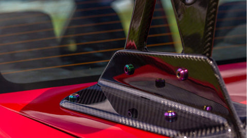 Dress Up Bolts Titanium Hardware Kit for Varis GT-Wing | 2015-021 Subaru WRX STI (ACC-021-Ti-BLK)