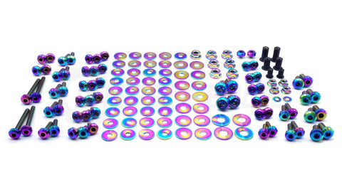 Dress Up Bolts Stage 2 Titanium Hardware Engine Bay Kit | 2007-2013 BMW 335i (BMW-003-Ti-BLK)