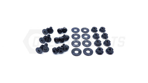 Dress Up Bolts Titanium Hardware Door Kit | 2007-2013 BMW 335i (BMW-006-Ti-BLK)