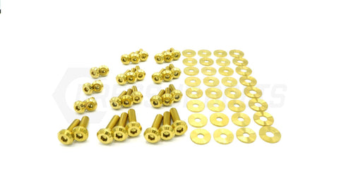 Dress Up Bolts Stage 1 Titanium Hardware Engine Bay Kit | 2016-2021 Chevrolet Camaro (CHE-004-Ti-BLK)