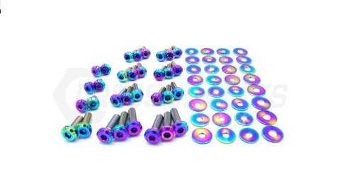 Dress Up Bolts Stage 1 Titanium Hardware Engine Bay Kit | 2016-2021 Chevrolet Camaro (CHE-004-Ti-BLK)