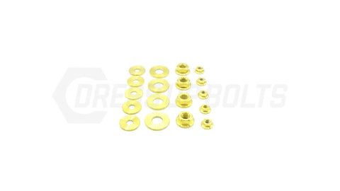Dress Up Bolts Titanium Hardware Vented Hood Kit | 2019-2021 Chevrolet Camaro (CHE-007-Ti-BLK)