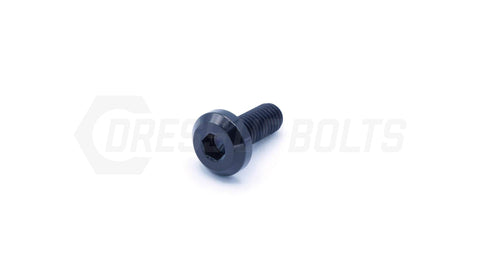 Dress Up Bolts M8x1.25x20mm Titanium Motor Head Bolt  (IND-008-Ti-BLK)
