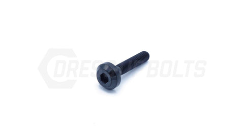 Dress Up Bolts M6x1x30mm Titanium Motor Head Bolt  (IND-013-Ti-BLK)