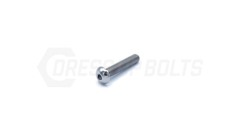Dress Up Bolts M5x.8x25mm Titanium Button Head Bolt  (IND-033-Ti-BLK)